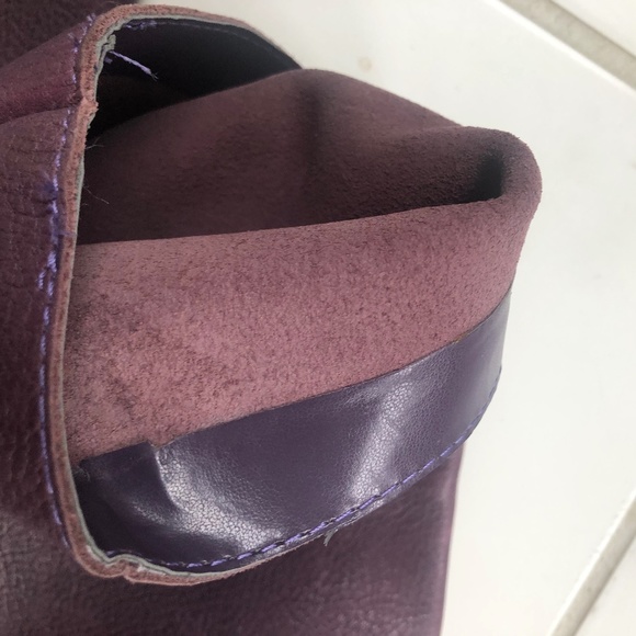 Purple leather boots - Picture 9 of 12